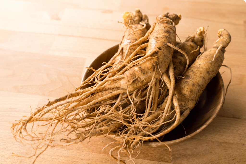 a photo of brazilian ginseng root in a bowl